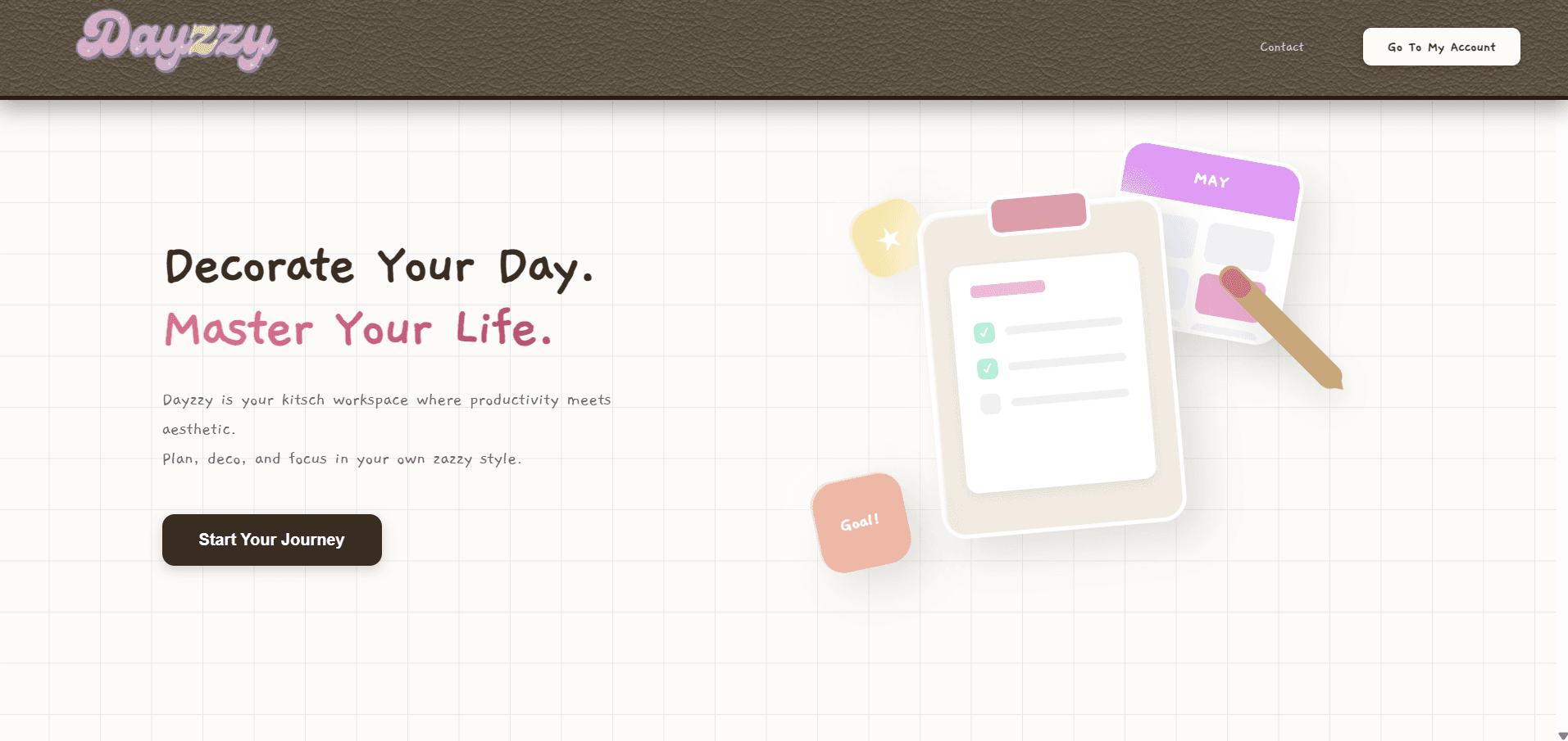 Dazzy: Main / before sign-in preview